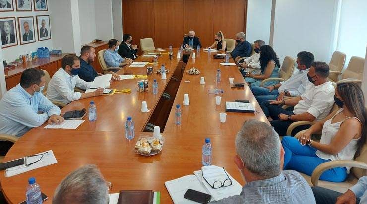 Larnaca Tourism Board meeting with deputies of the province