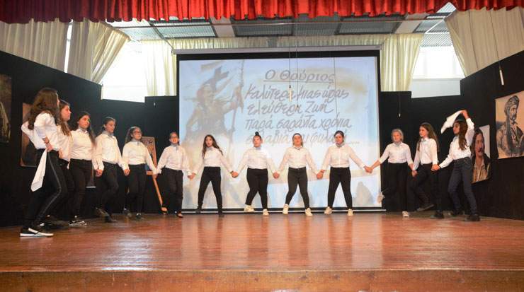 Ayia Napa pupils marked March 25 with theatre, music and dance events