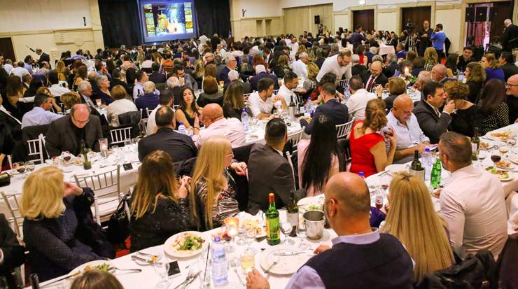 Leptos employees at the New Year’s party at Leptos                                  Coral Beach Hotel &amp; Resort in Paphos