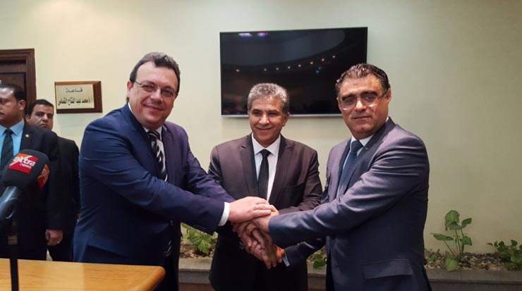 From left: Famellos, Fahmy, Kouyialis