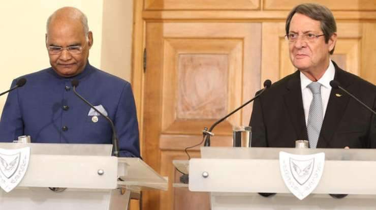Anastasiades said Cypriots, as well as Indians, were well aware that peace was the most expensive commodity in their respective regions