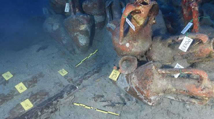 Excavation at Mazotos Shipwreck