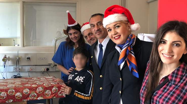 Blue Air’s staff Visited Children of Makarios Hospital