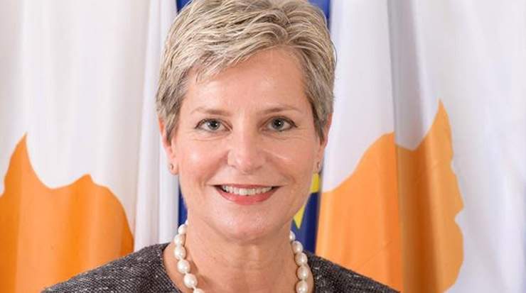 Vassiliki Anastassiadou, minister of transport, communications and works, Cyprus
