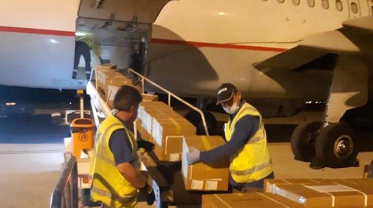 The fourth batch of medical Supplies arrived from China