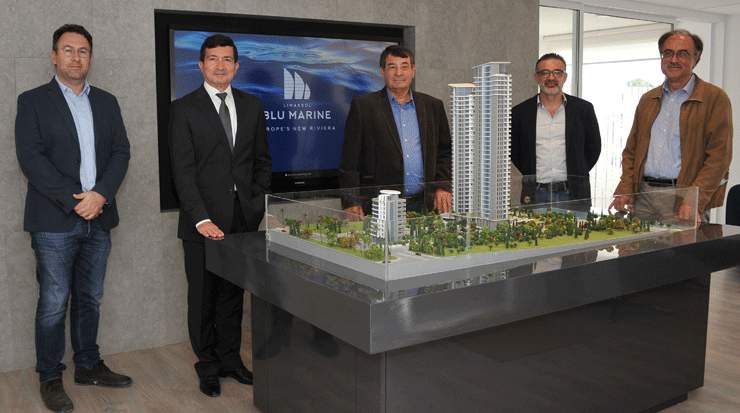 Signing of the Limassol Blu Marine project with the contractor 