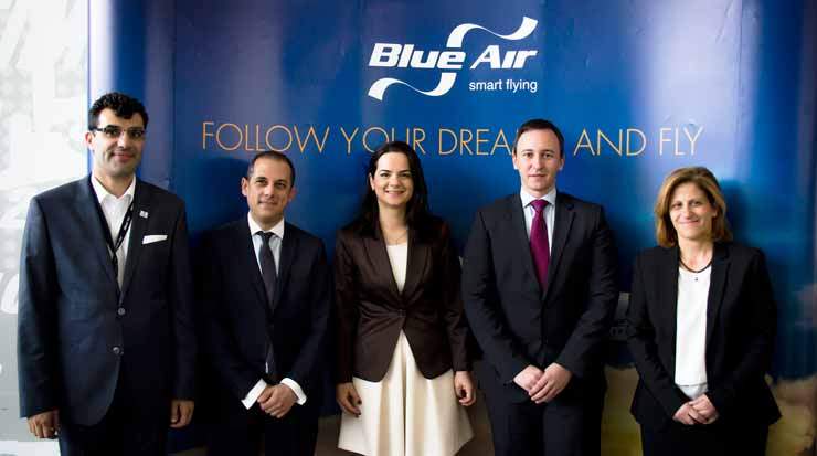 Blue Air celebrated the new plane arrival