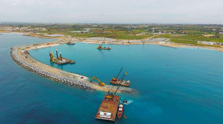 The rest of the marine and infrastructure works are progressing with in the timeframes set