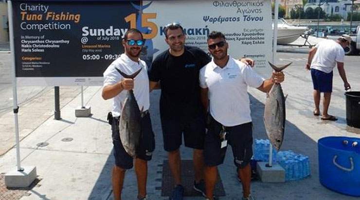 Antoniou also won the Largest Fish prize for a tuna weighing 10.55 kg