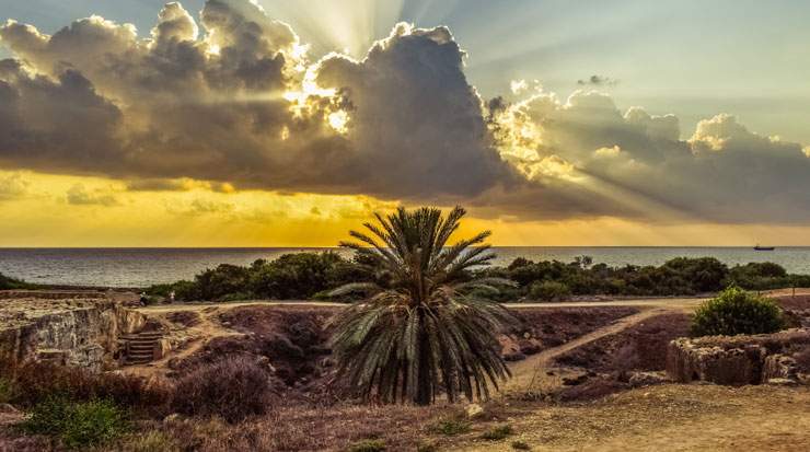 Paphos’ many attractions include ancient sites such as Tombs of the Kings 