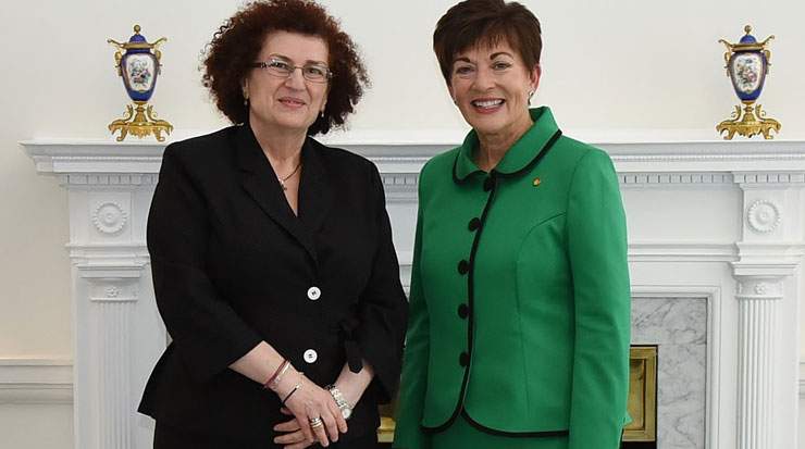 From left, Mavrommatis and Reddy