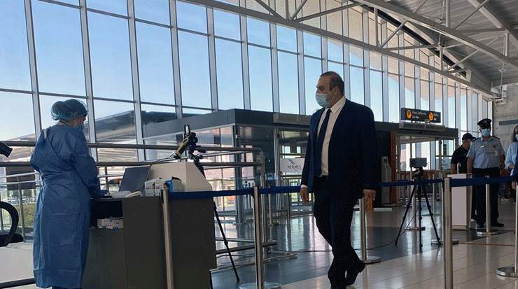 Yiannis Karousos at Laranca Airport 