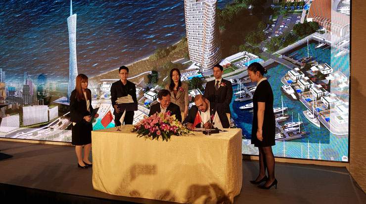 One agreement was with Archaeological Site Museum of Nanyue Palace, a popular Guangzhou tourist attraction 