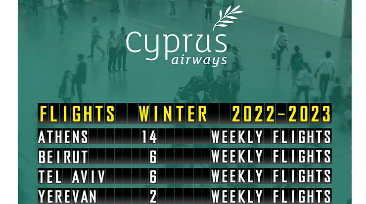 Cyprus Airways Winter 2022-2023 flight schedule 
