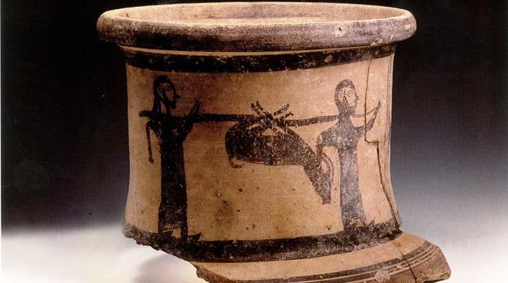 Bichrome III ware amphora from Pyla