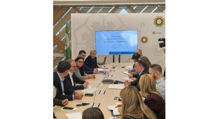 Meeting held by Costas Koumis and Charalambos Prountzos