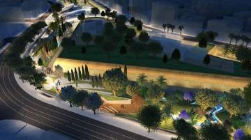 The architect’s design of Eleftheria Square once complete