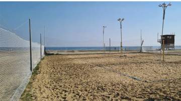 Upgrading of beach volley-tennis courts at Foinikoudes Beach 