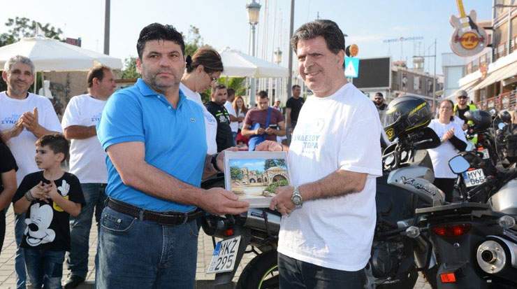 From Left: Zannetou and Marios Kouloumas, president, Cyprus League Against Rheumatism