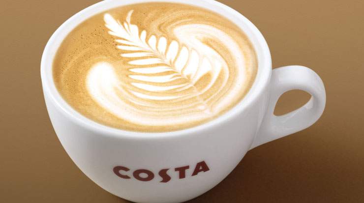 Costa Coffee’s Flat White is among the most popular beverages on the island